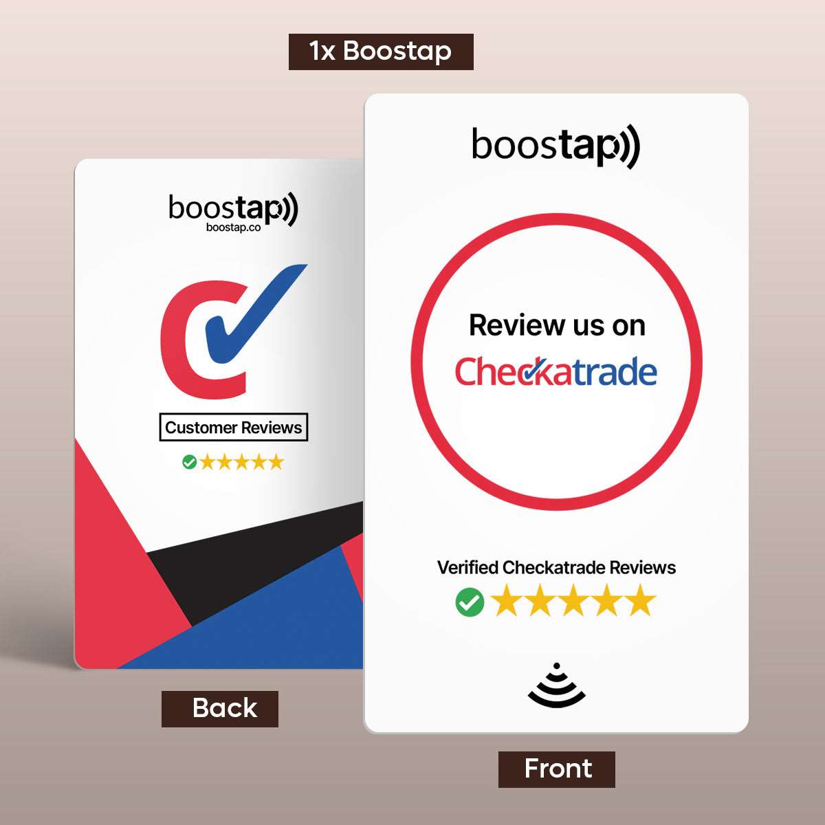 Boostap® Checkatrade Reviews Card - Boostap® Review Cards