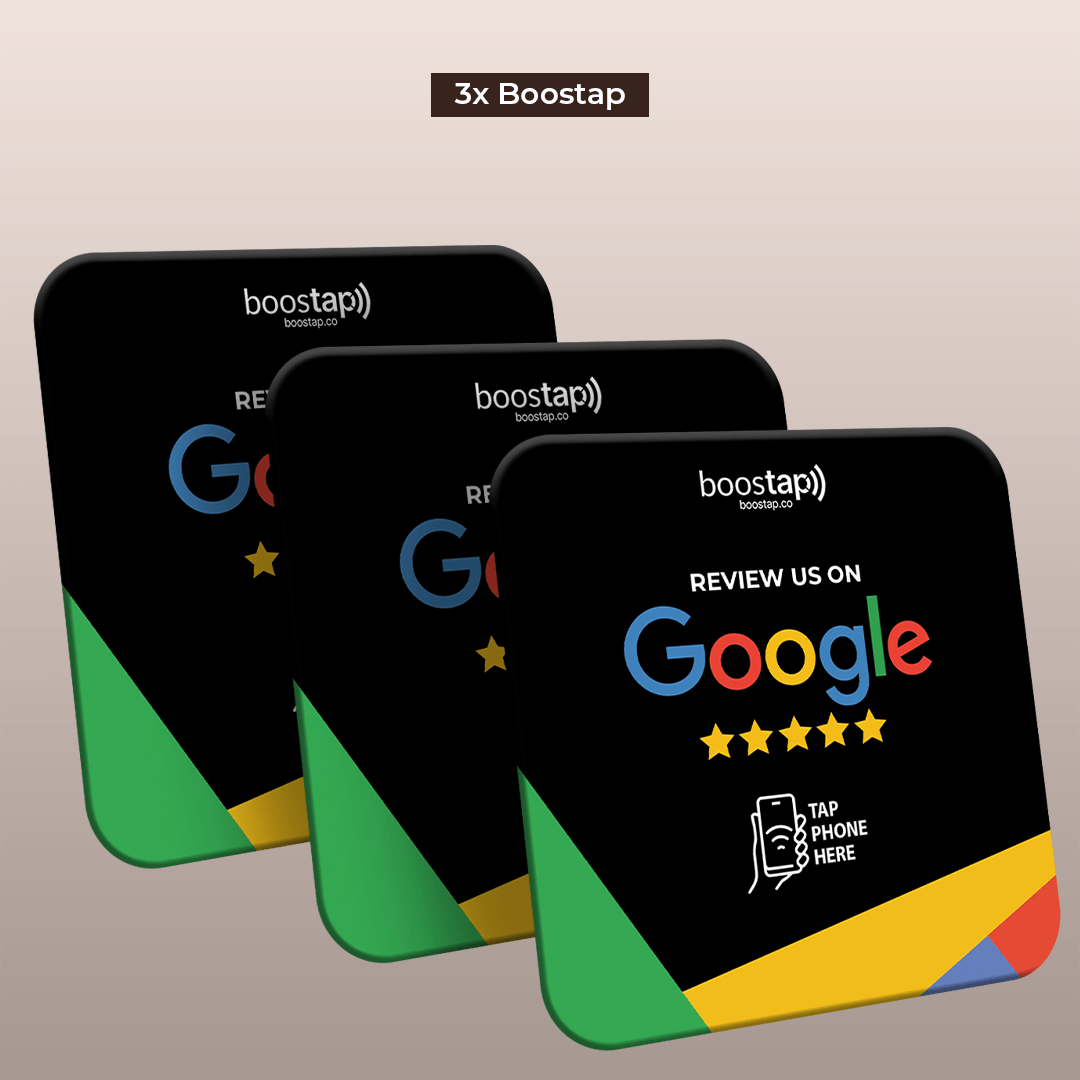 Boostap® Google Review Plate - Black - Boostap® Review Cards