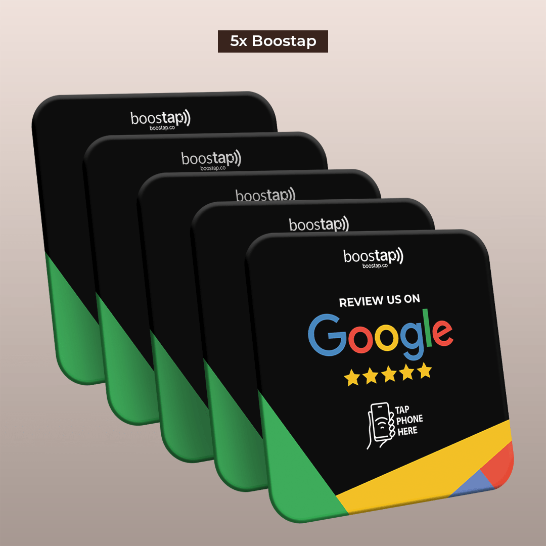 Boostap® Google Review Plate - Black - Boostap® Review Cards