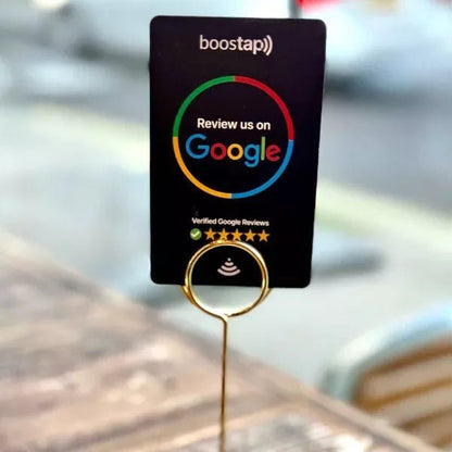 Boostap® Google Reviews Card - Black - Boostap® Reviews