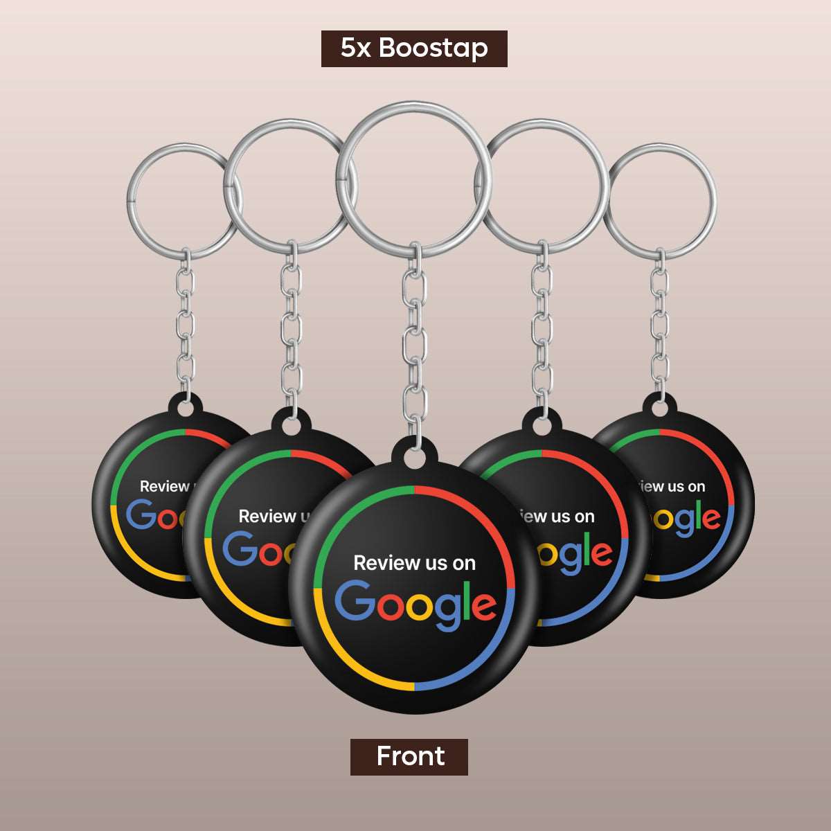 Boostap® Google Reviews Keychain - Boostap® Reviews