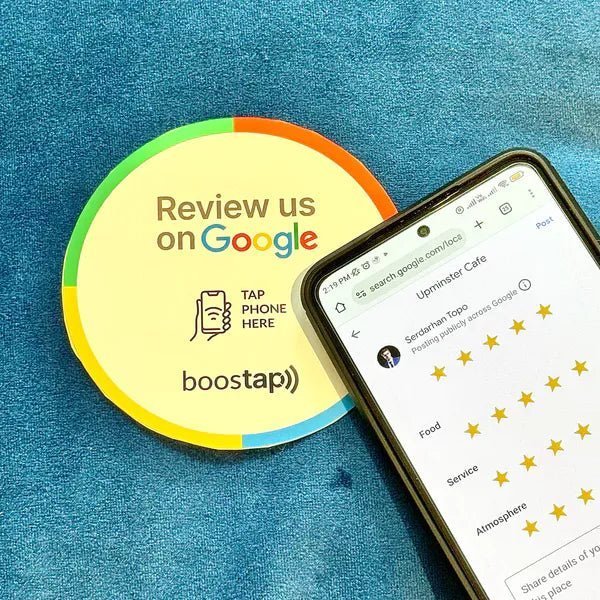 Boostap® Google Reviews Window & Table Sticker - Boostap® Reviews