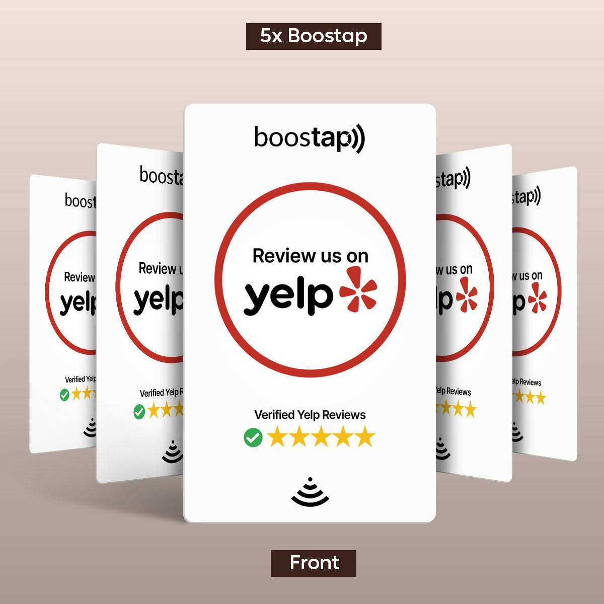 Boostap NFC Yelp Review Cards  Get More Yelp Reviews – Boostap® Review  Cards