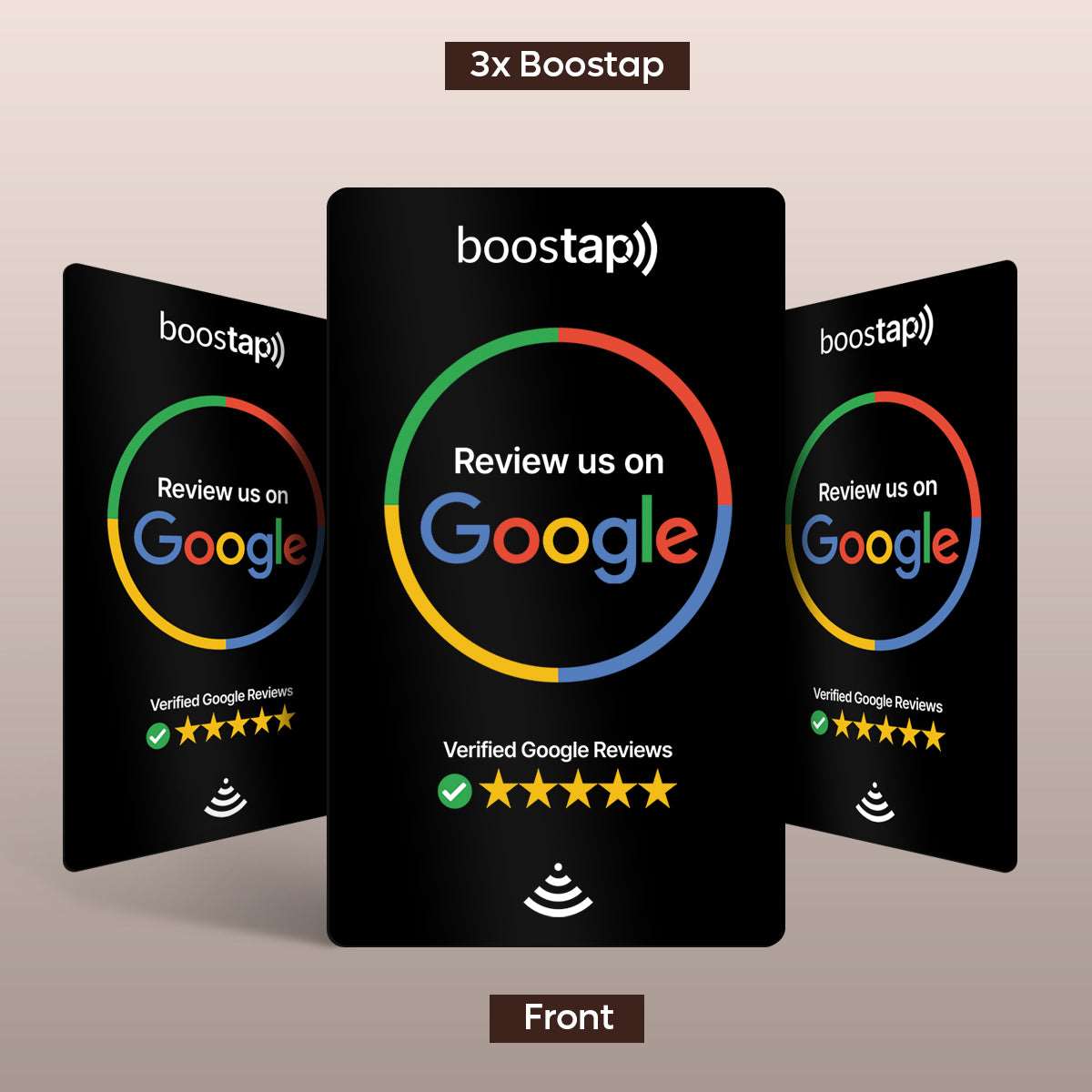 Boostap® Google Reviews Card - Black - Boostap® Review Cards