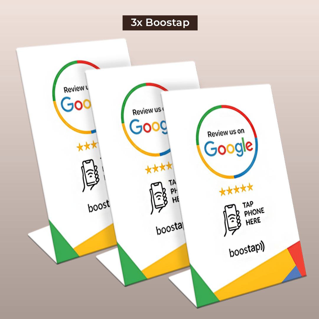 Boostap® Google Reviews Stand - Boostap® Review Cards