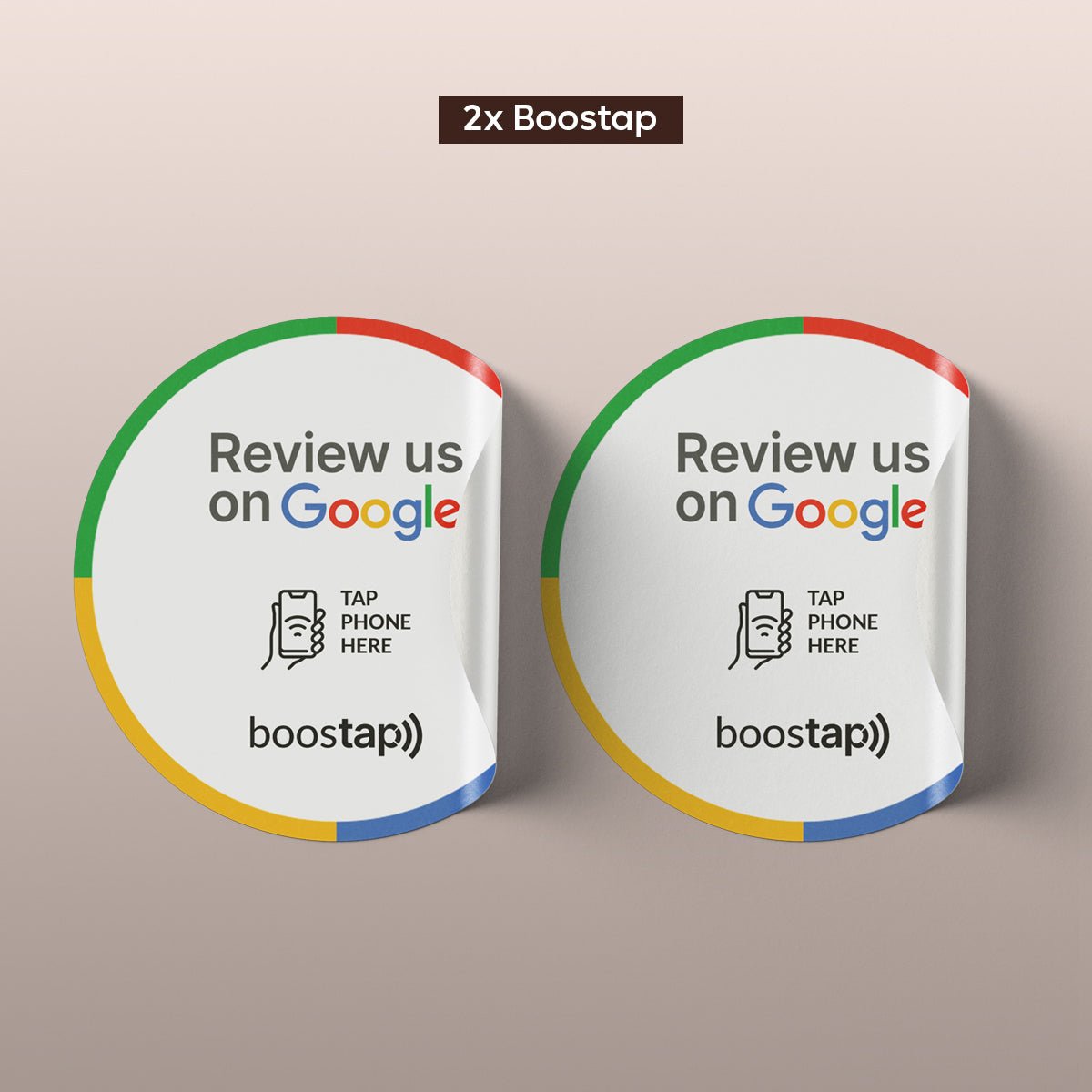 Boostap® Google Reviews Window & Table Sticker - Boostap® Review Cards